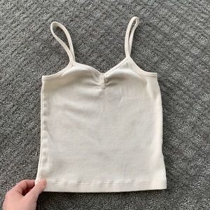 Urban Outfitters White Crop Tank